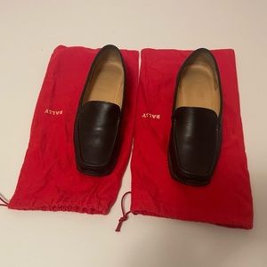 Bally Women’s Delos Driving Loafer Black Leather Shoes